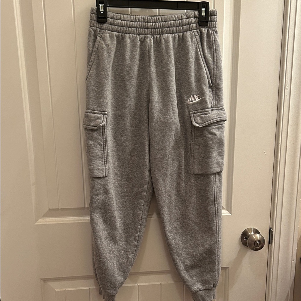 Nike Heather Gray Cargo Joggers